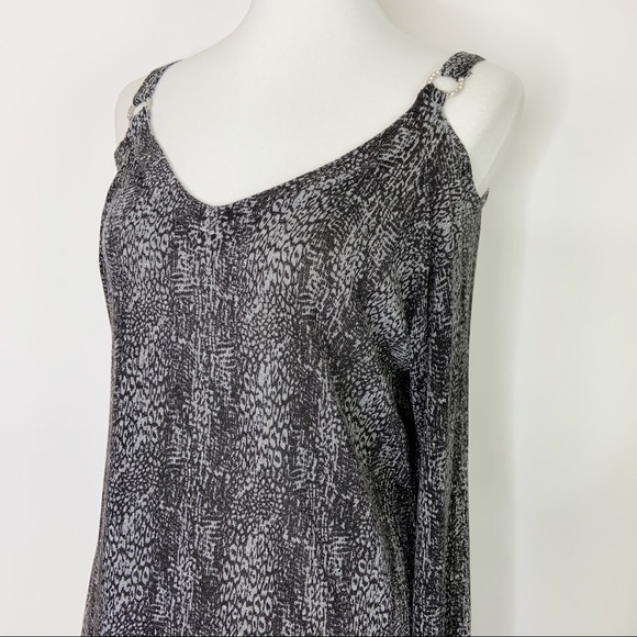 NWT Lane Bryant Metallic Cold Shoulder Tunic 14 16 - Picture 2 of 8